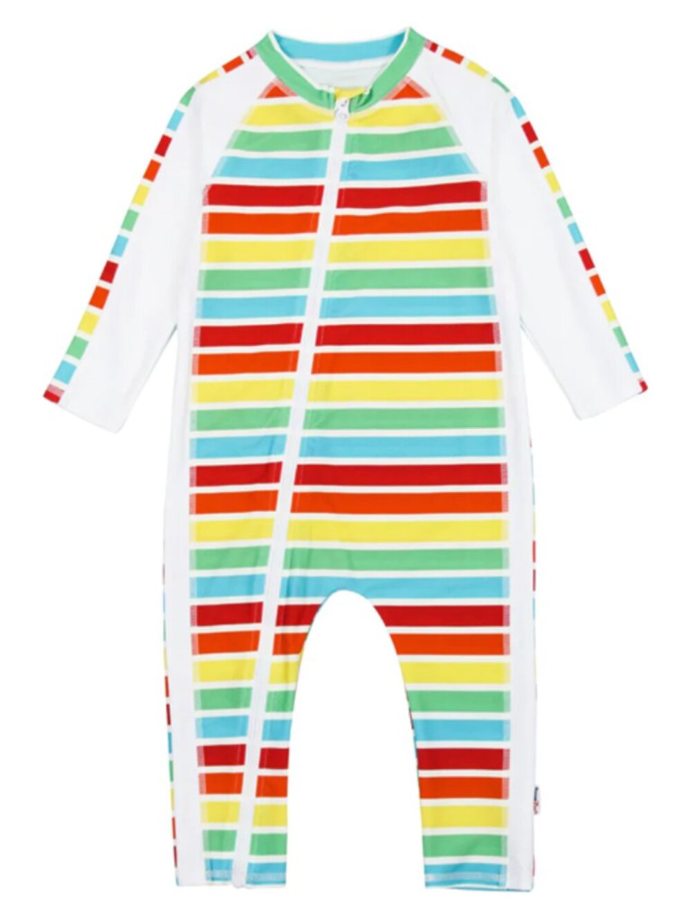NEW SwimZip Long Sleeve Sunsuit Rainbow Print 2T Toddler Swim Romper